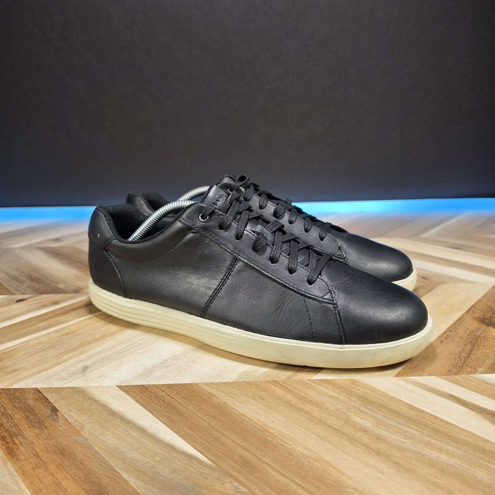 Cole Haan Reagan Grand Men's 10.5 M Black Leather C32499 Casual Sneakers Shoes